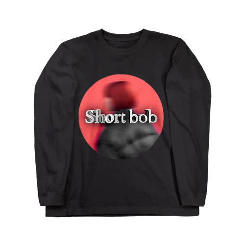 Short bob PINK ロングスリーブTシャツ