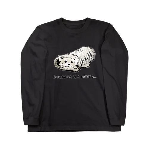 ミトンに入ったチワワ(クリーム) Long Sleeve T-Shirt