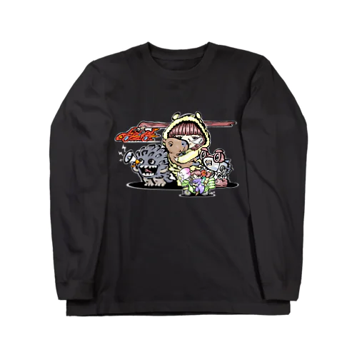 カピバラ好きすぎる子ちゃんと愉快な仲間たち(濃口) Long Sleeve T-Shirt