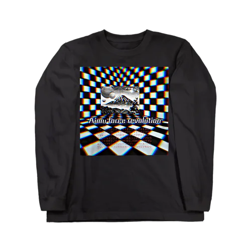 AFR フウジイサン　チェッカー Long Sleeve T-Shirt