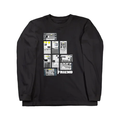 引っ越しの度に荷物が増える (タイトル白) Long Sleeve T-Shirt