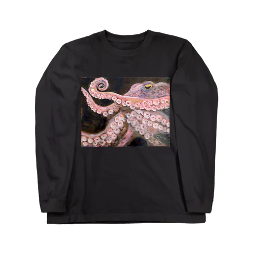 タコ 油絵 Long Sleeve T-Shirt