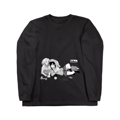 寝っころGIRL vol.5『谷宮いづ美』＆愛犬『ダイス』 Long Sleeve T-Shirt