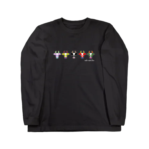 ウシウシファイブ/濃色 Long Sleeve T-Shirt