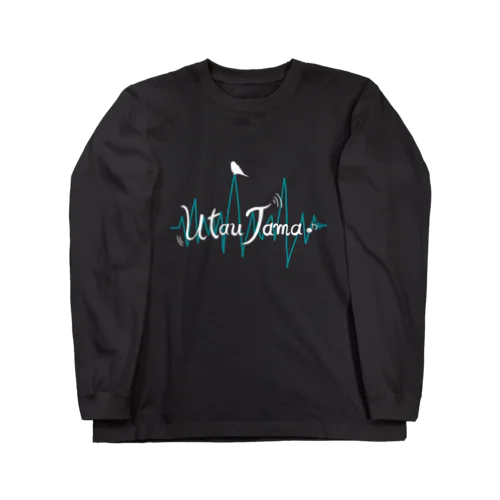 UtauTama白字 ロングスリーブTシャツ