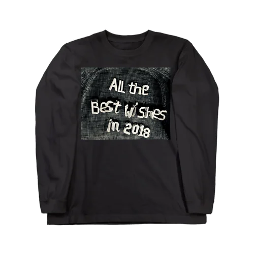 All the best wishes in 2018. Alternative ver. ロングスリーブTシャツ