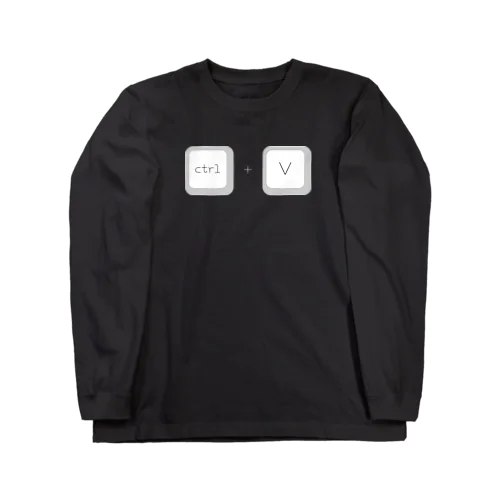 ctrl+V　貼り付け Long Sleeve T-Shirt