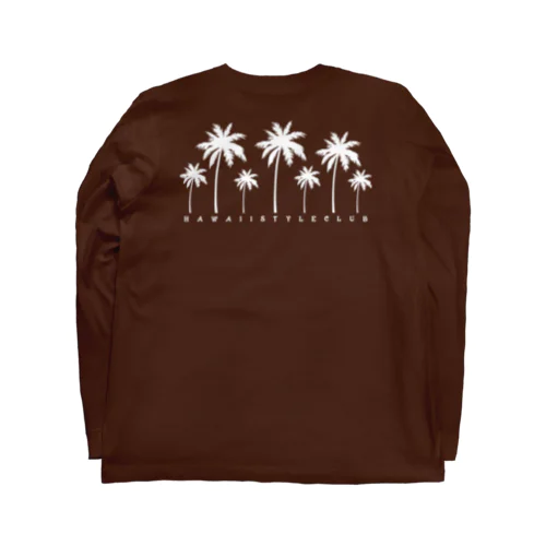 〔Back Print〕 Palm tree Long Sleeve T-Shirt