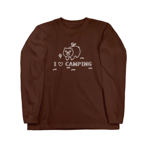 I LOVE CAMPING（白） ロングスリーブTシャツ