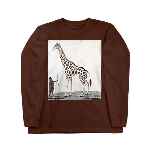 キリン（Giraffa Camelopardalis）、ロバート・ジェイコブ・ゴードン、1779年 ロングスリーブTシャツ