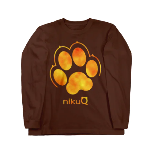 肉球をモチーフにしたオリジナルブランド「nikuQ」（犬タイプ）です ロングスリーブTシャツ