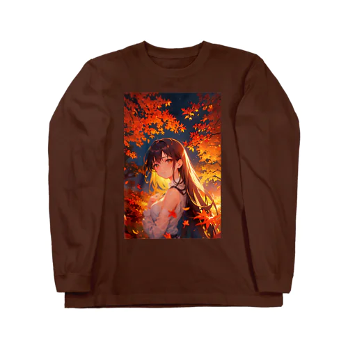 Maple Journey　〜秋色に彩られた照紅葉の旅〜　No.3　「郷愁」 Long Sleeve T-Shirt