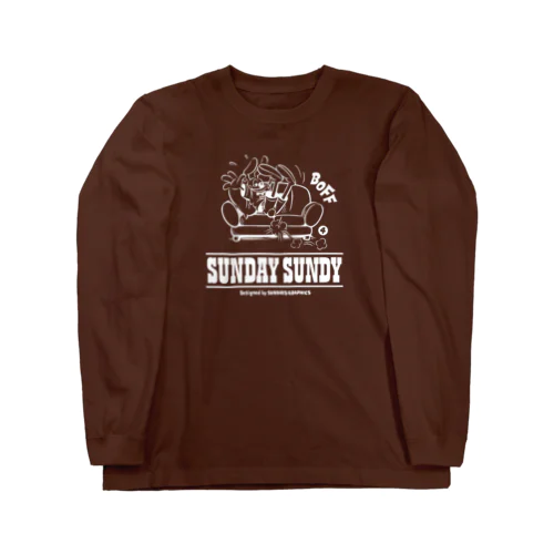 SUNDAY SUNDY No.4 (白ロゴ) Long Sleeve T-Shirt