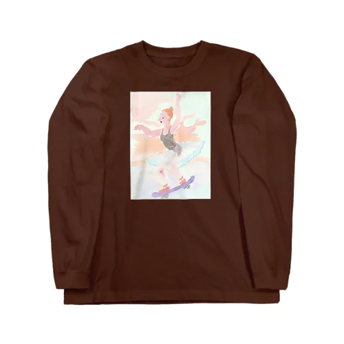 バレリーナスケボーライダー Long Sleeve T-Shirt