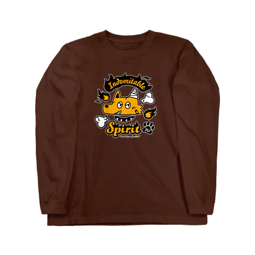 不屈の負け犬くん（白フチ） Long Sleeve T-Shirt