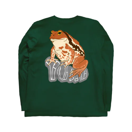 TOAD (ヒキガエル) 英字バージョン　バックプリント Long Sleeve T-Shirt