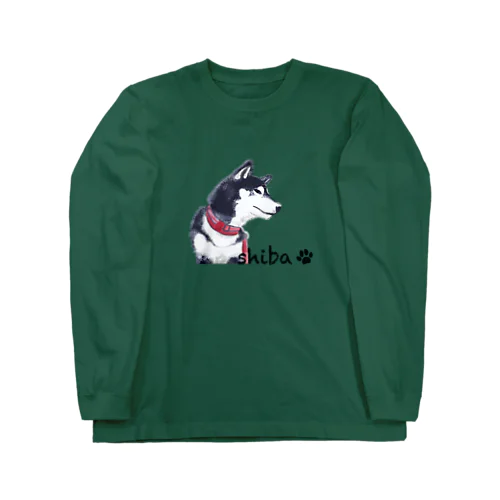 黒柴くん Long Sleeve T-Shirt