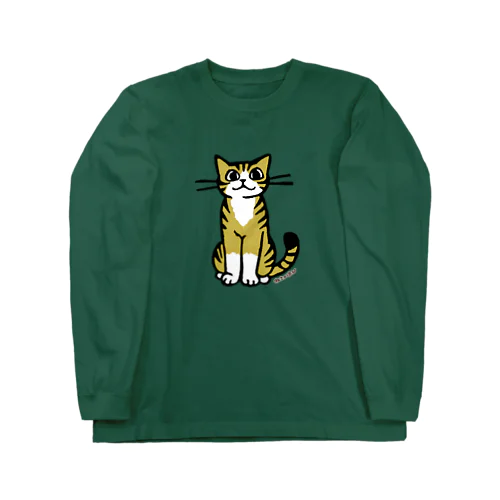 おすわり猫 ロングスリーブTシャツ