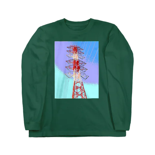 鉄塔 Long Sleeve T-Shirt