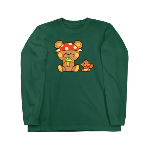 ぬいクマちゃんのキノコがり Long Sleeve T-Shirt