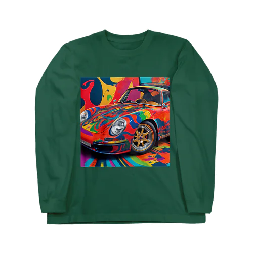 ペイントまみれのビンテージ車 Long Sleeve T-Shirt