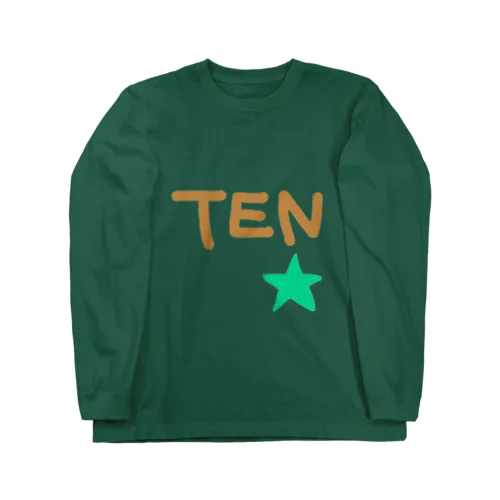 TEN🟢★LUCKYグリーンスターロゴ Long Sleeve T-Shirt