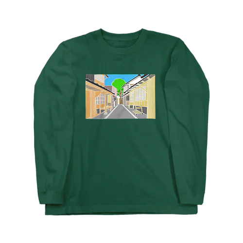 徳島県牟岐町　出羽島の軒並み Long Sleeve T-Shirt