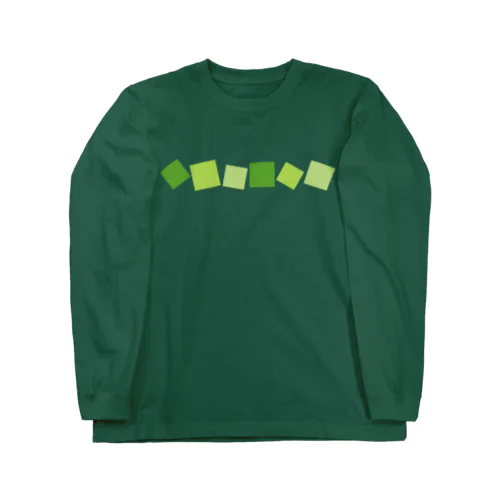 緑色の四角形 Long Sleeve T-Shirt