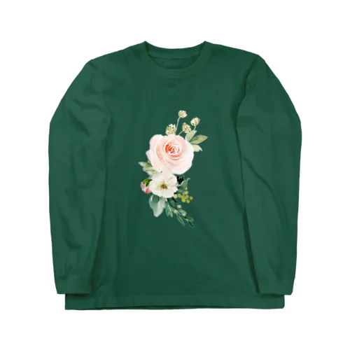 バラ柄 Long Sleeve T-Shirt