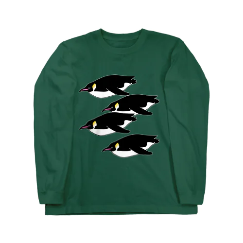 スイミングペンギン Long Sleeve T-Shirt