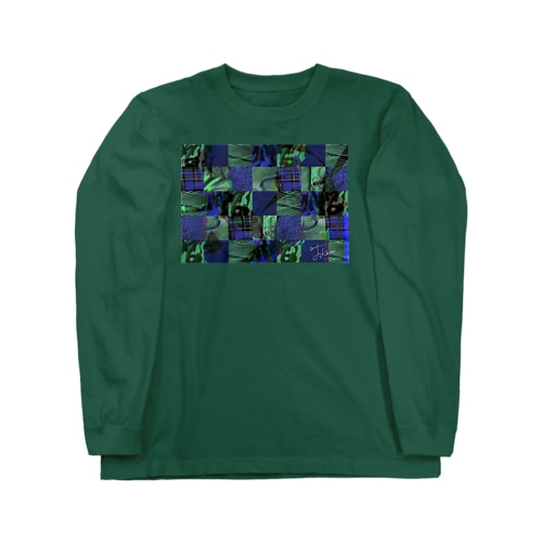 フクガラ(green×blue) Long Sleeve T-Shirt