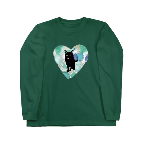 舌ペロ黒猫 Long Sleeve T-Shirt