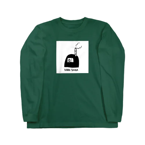 【絵柄大きめ背面白】NORA-SAUNA Long Sleeve T-Shirt