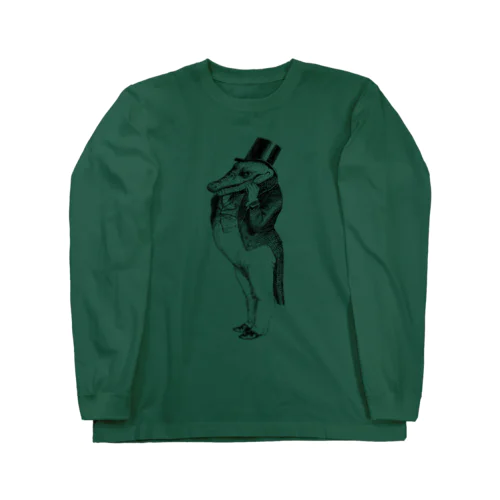 グランヴィル「ワニ」＜アンティーク・プリント＞ Long Sleeve T-Shirt