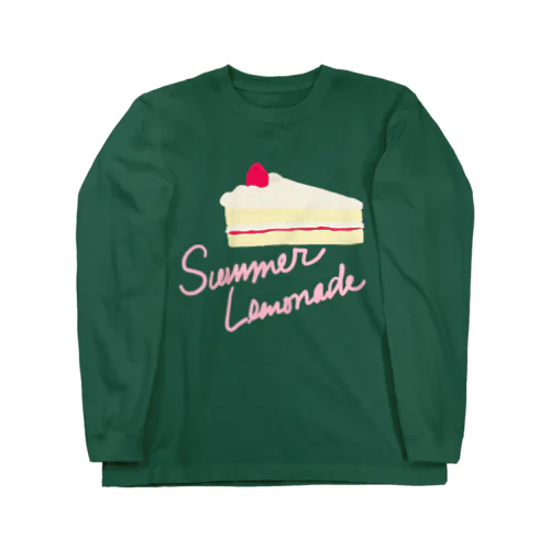 ショートケーキ（文字入り） ロングスリーブTシャツ