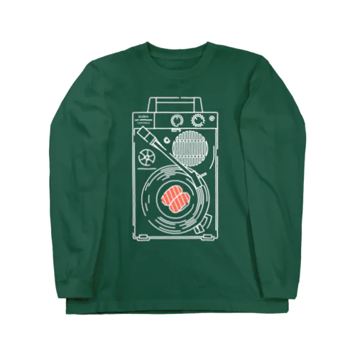 レコードプレーヤーで廻る鮨 Long Sleeve T-Shirt