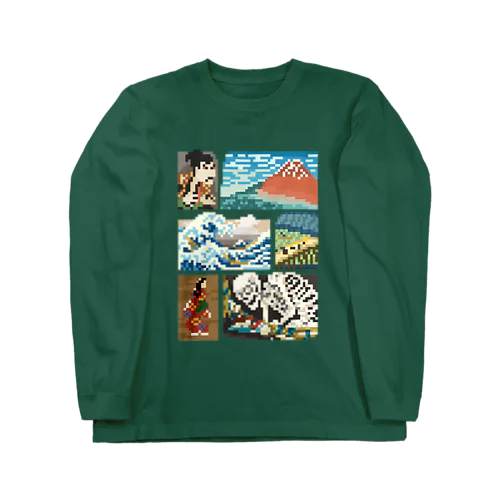 ドット浮世絵 Long Sleeve T-Shirt