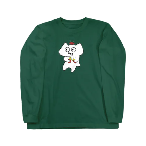 おいもほくほくじゅるねこ ロングスリーブTシャツ