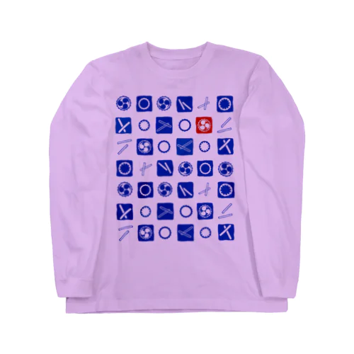 【和太鼓の日2022】和太鼓市松 Long Sleeve T-Shirt