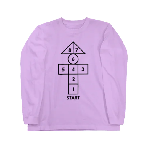 かかしのケンパ（レトロデザイン） Long Sleeve T-Shirt