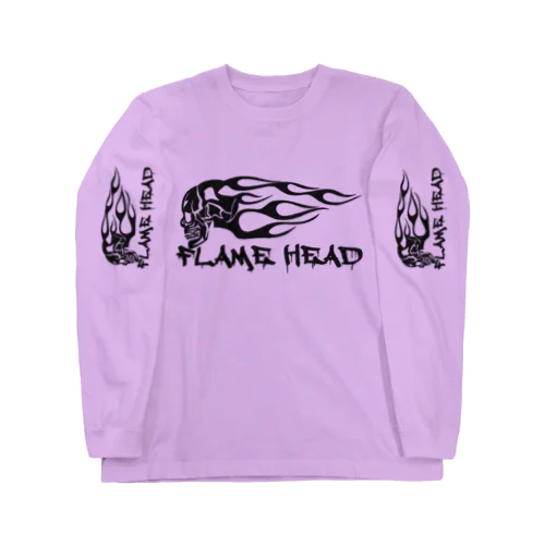 FLAME HEAD BLK Long Sleeve T-Shirt