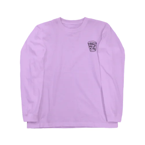 グラスグラス 黒 Long Sleeve T-Shirt