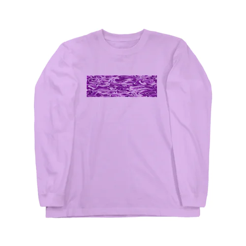 purple marble slim パープルマーブルスリム Long Sleeve T-Shirt