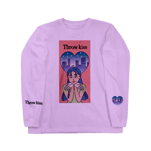 投げキッスの女の子 Long Sleeve T-Shirt