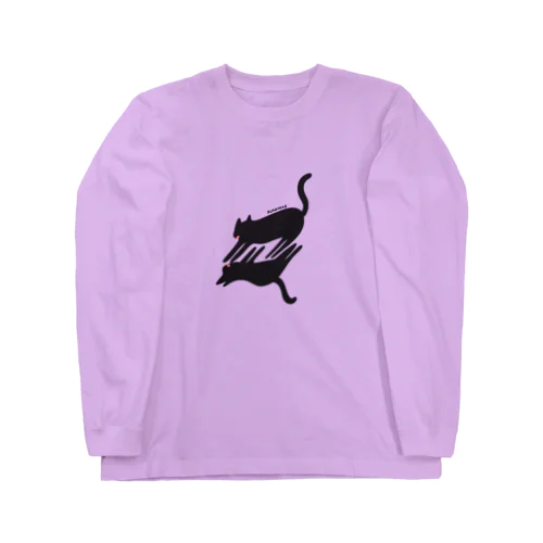 KURONEKO 黒猫トルネード Long Sleeve T-Shirt