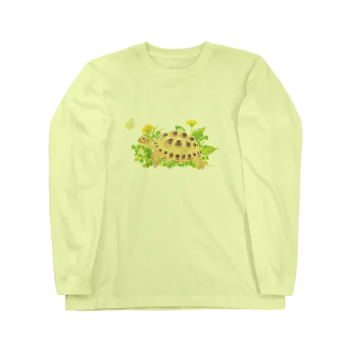 たわむれ　ヨツユビリクガメ Long Sleeve T-Shirt