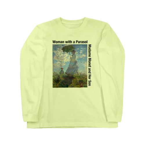 クロード・モネの「散歩、日傘をさす女性」Tシャツ Long Sleeve T-Shirt