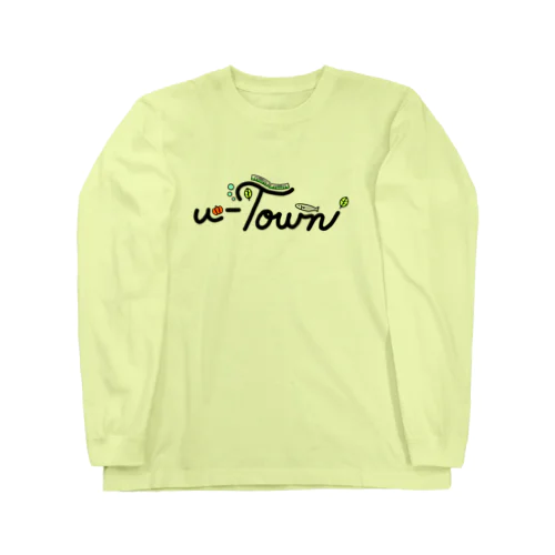【カラフルver.】u-Town(ユーターン)ロゴ ロングスリーブTシャツ