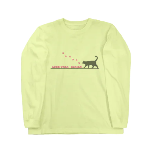 NEKO-CHAN KAWAII ねこちゃんかわいい Long Sleeve T-Shirt