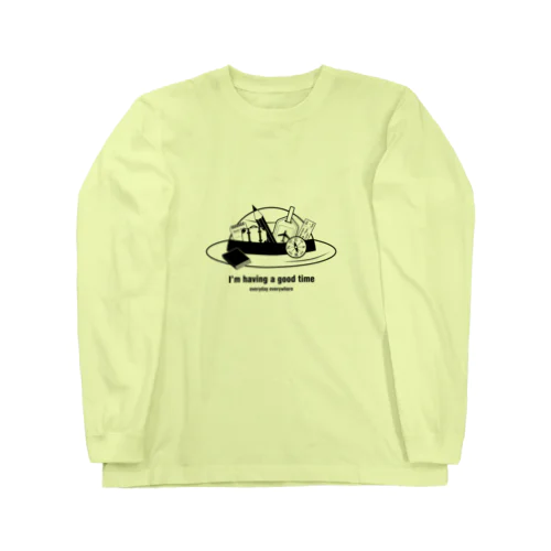 I'm having a good time（麦わら帽子） Long Sleeve T-Shirt